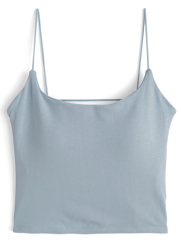 カップ付きバックオープンキャミソール