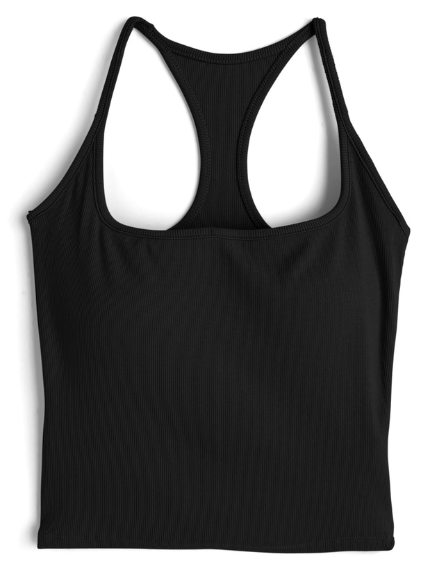 カップ付きリブタンクトップ