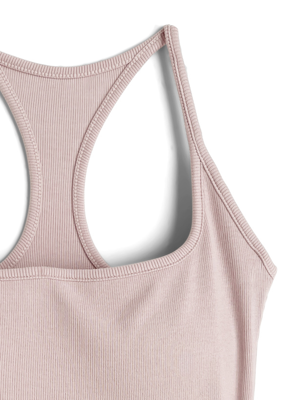 カップ付きリブタンクトップ