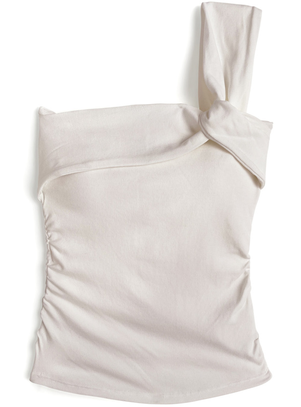 カップ付きツイストワンショルダーキャミソール