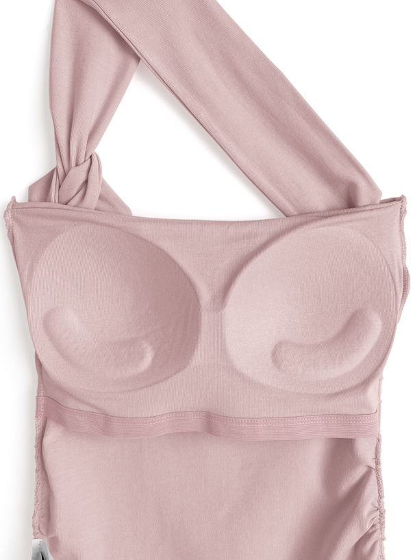 カップ付きツイストワンショルダーキャミソール