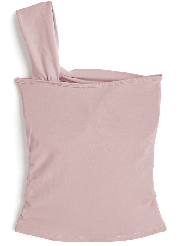 カップ付きツイストワンショルダーキャミソール