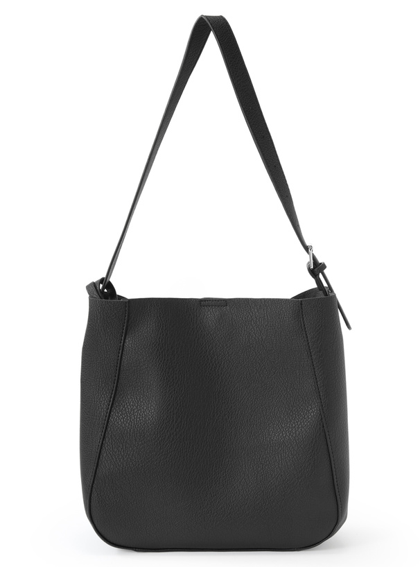 ポーチ付きレザーショルダーバッグ