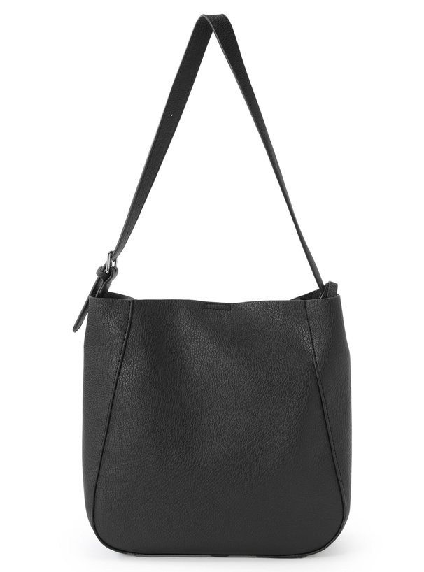 ポーチ付きレザーショルダーバッグ