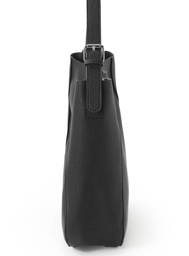 ポーチ付きレザーショルダーバッグ