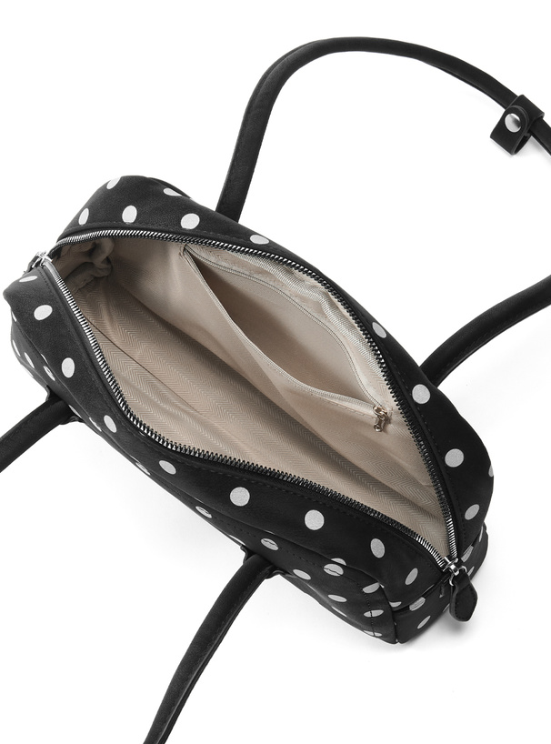 ドット柄ボストンバッグ