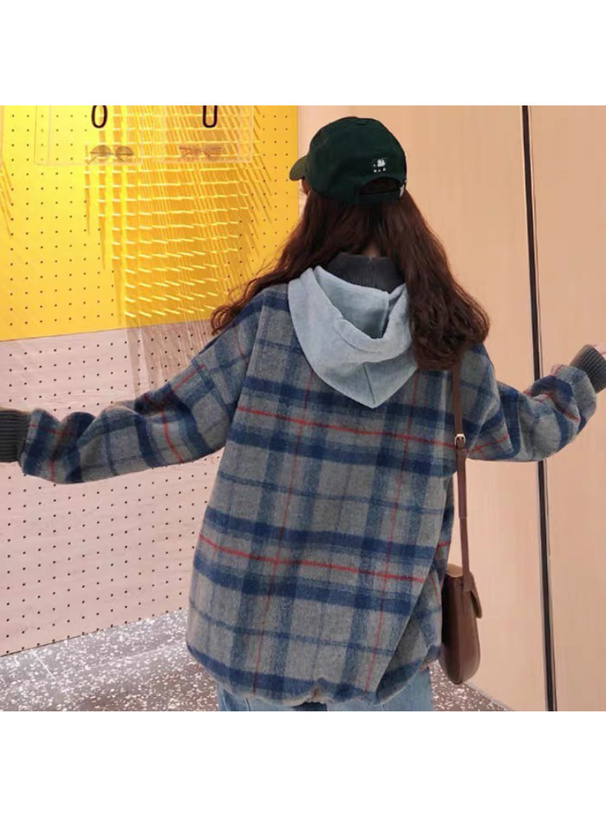 リブニットドッキングチェックパーカ At364 レディースファッション通販のグレイル Grl 公式