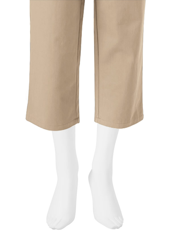 リボンベルト付きタックパンツ