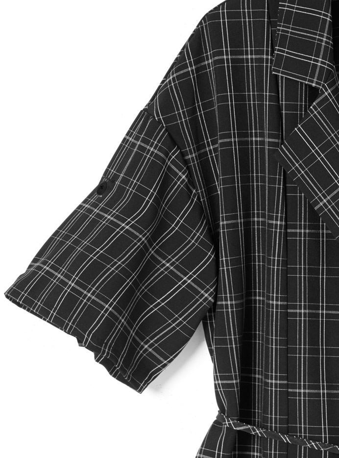リボン付き半袖ジャケットXショートパンツセットアップ