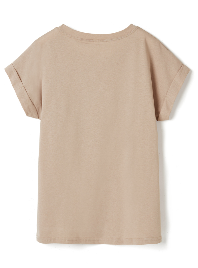 ロールアップフォトプリントTシャツ