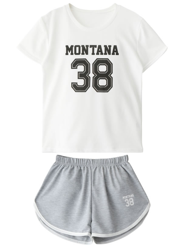 Tシャツ×ショートパンツセットアップ