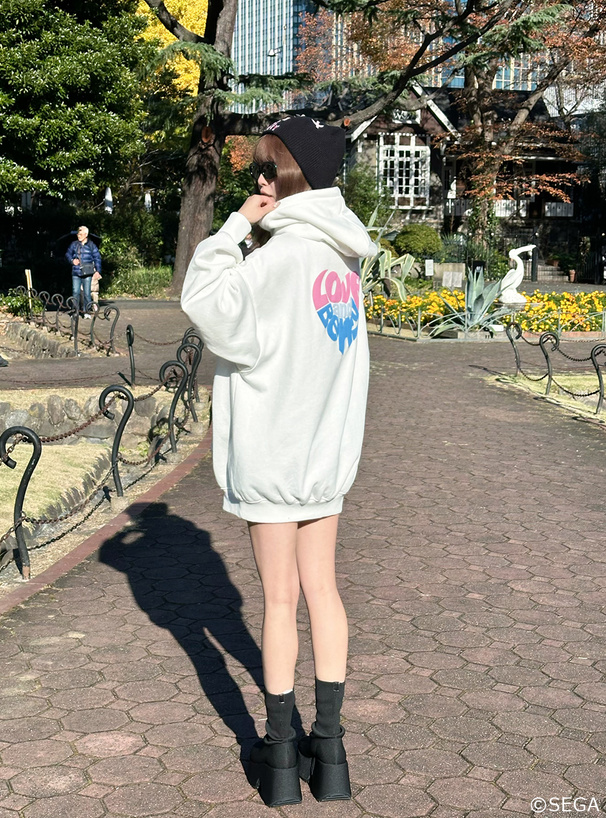 grl オシャレ魔女 ラブ and ベリー ハートロゴビッグパーカー grl オシャレ魔女 ラブ and ベリー ハートロゴビッグパーカー