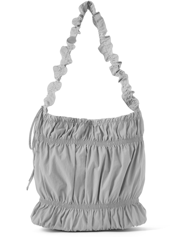 ダブルポケットギャザーショルダーバッグ