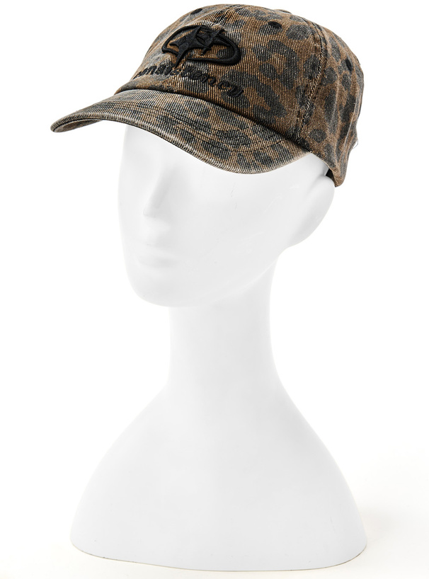 レオパード柄ピグメントロゴ刺繍キャップ[bl167] | レディース