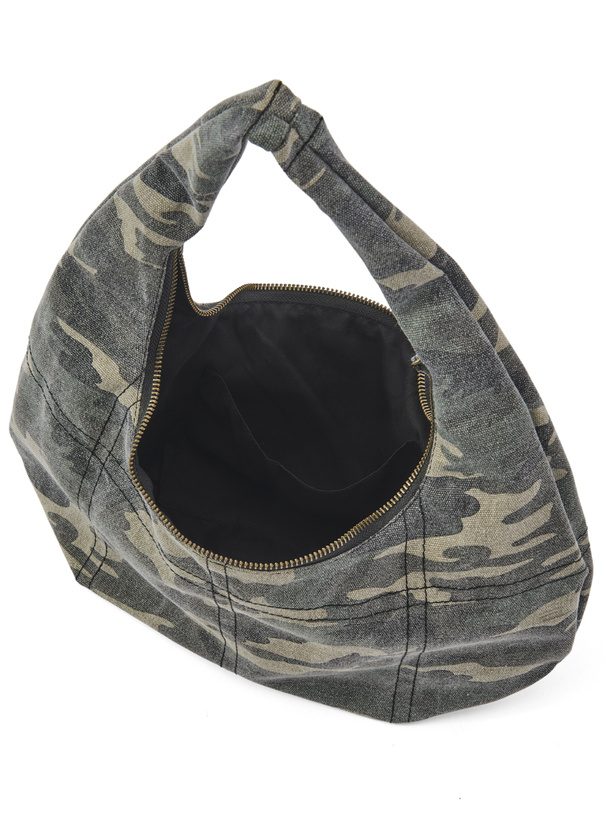 カモフラージュ柄ピグメントハンドバッグ