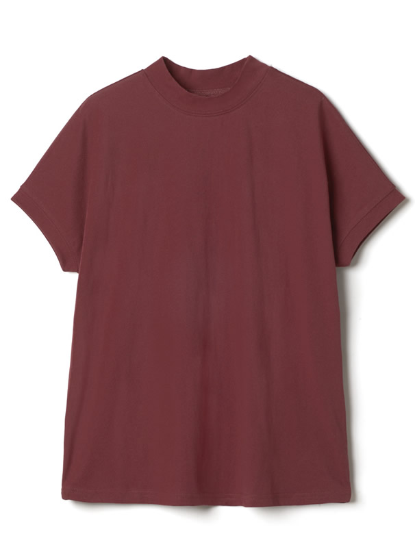 モックネックTシャツ
