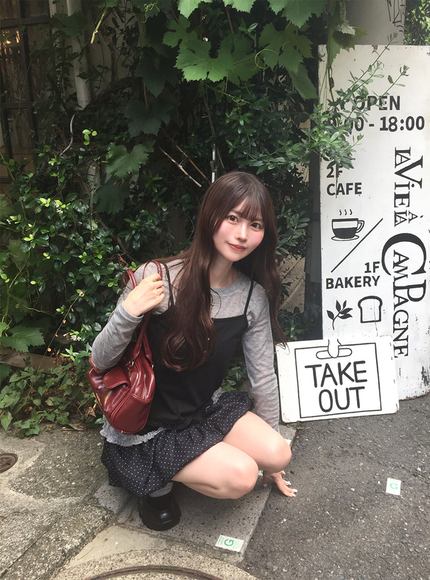 キャミソールxトップスフリルアンサンブル