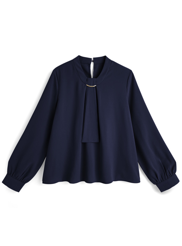 ボウタイゴールドバーブラウス