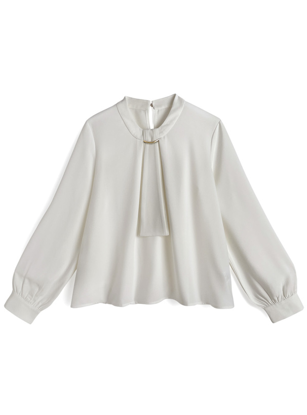 ボウタイゴールドバーブラウス