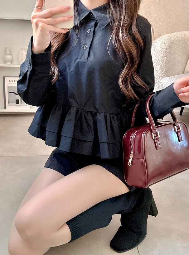 ティアードフリルトップス