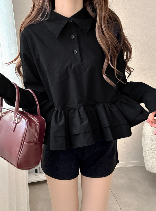 ティアードフリルトップス