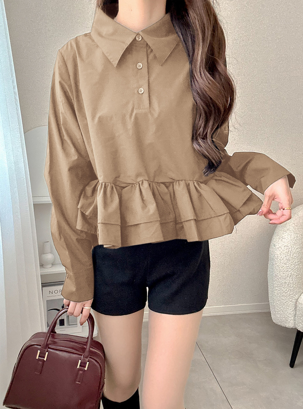 ティアードフリルトップス