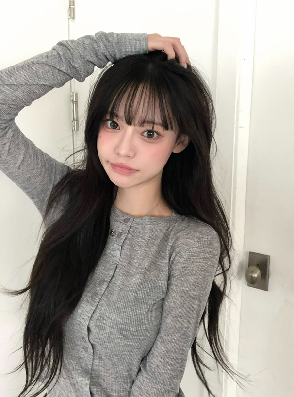 シアーリブカーディガン