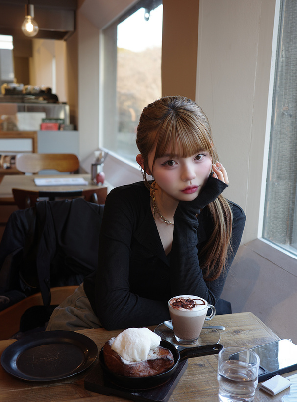 シアーリブカーディガン