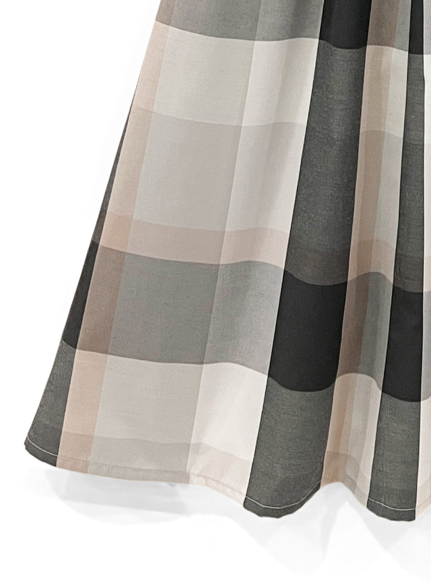 チェック柄フレアロングスカート[cc01] レディースファッション通販のグレイル(GRL)【公式】