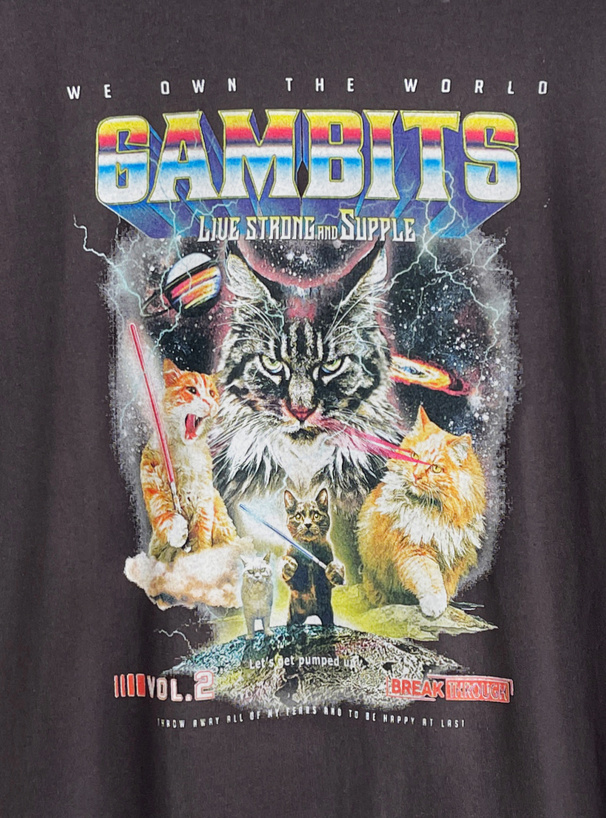 キャットプリントTシャツ