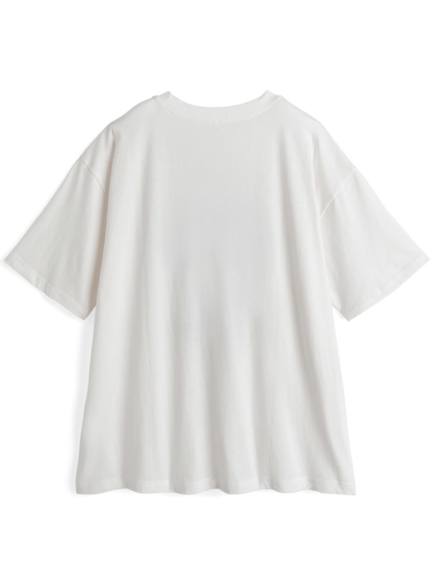 ラビットプリントロゴアップリケTシャツ