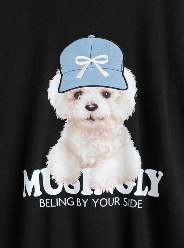 ドッグロゴプリントTシャツ
