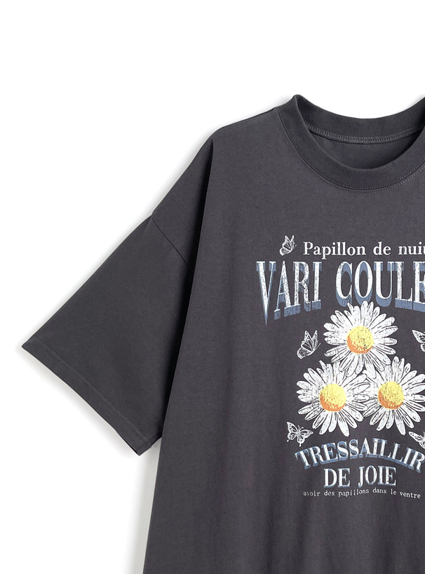 フラワープリントTシャツ[cc113] | レディースファッション通販