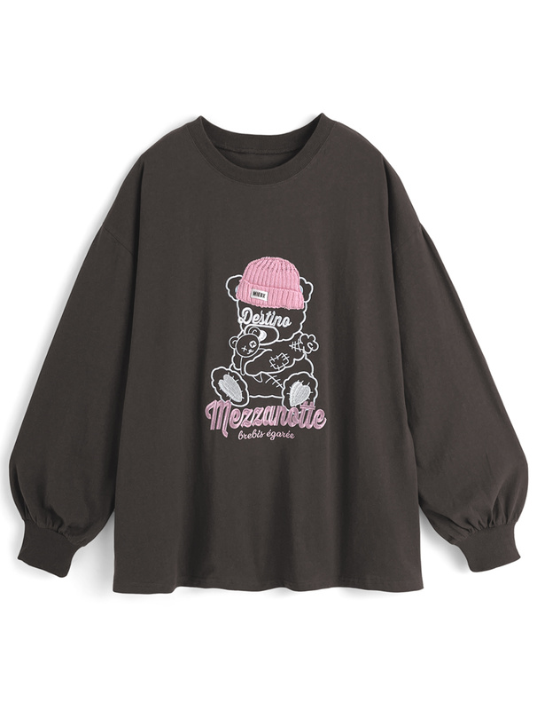 くま刺繍ロンT[cc121]