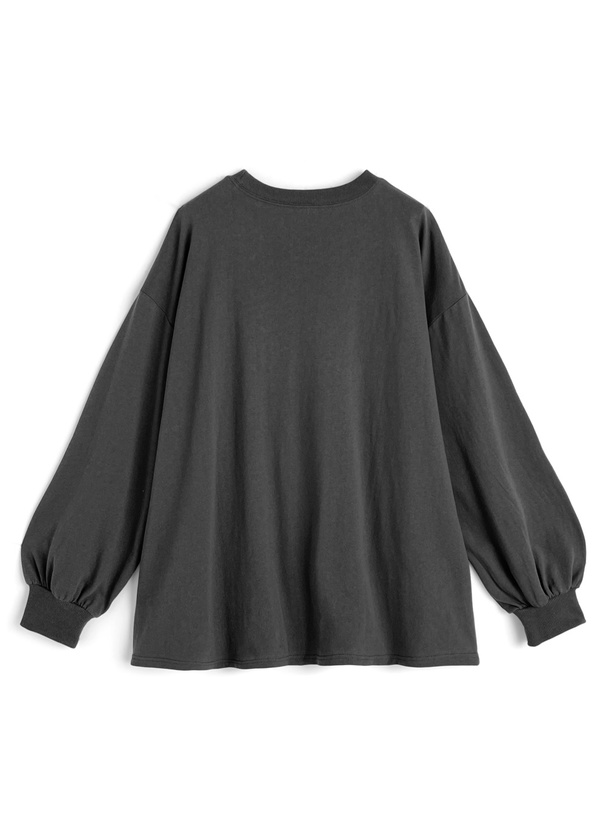 フラワーロゴ刺繍ロンT