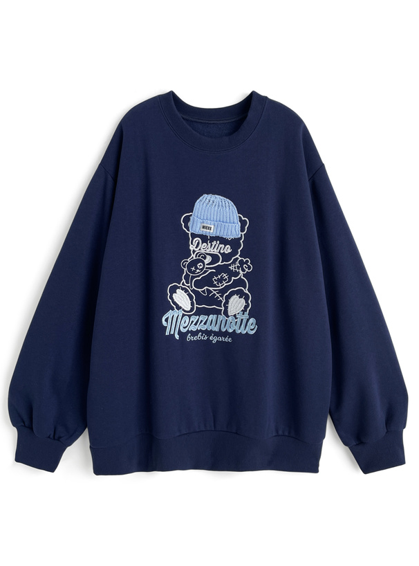 くまこ くま刺繍スウェットトップス[cc133] | レディースファッション通販の