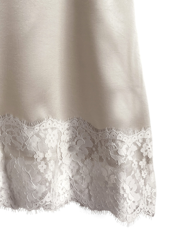 レースサテンキャミソール