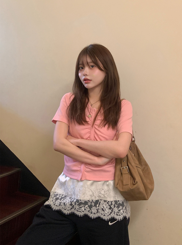 レースサテンキャミソール