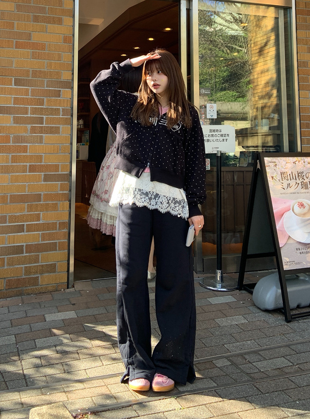 レースサテンキャミソール