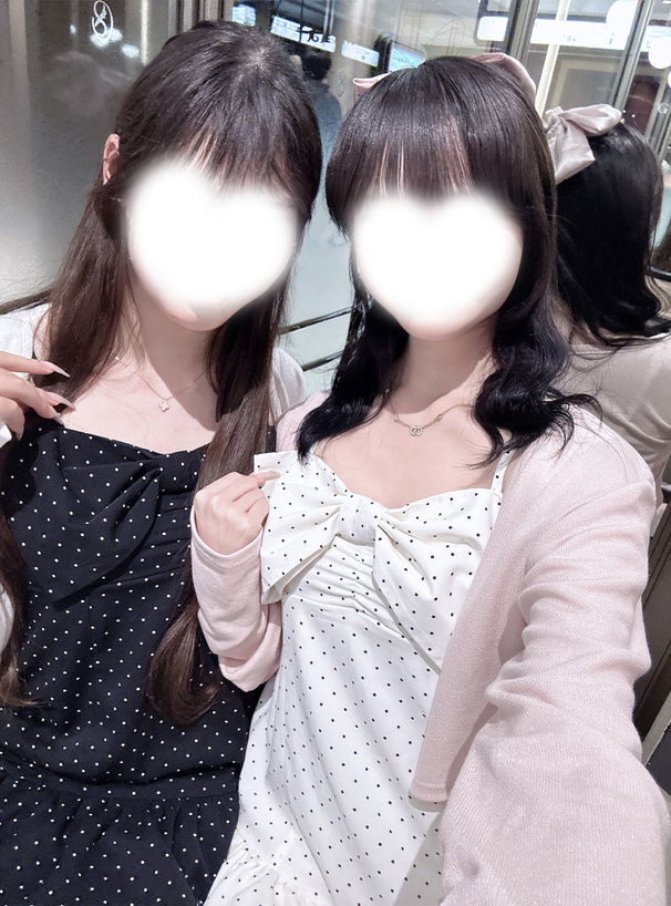 ドット柄ビッグリボンキャミソールワンピース