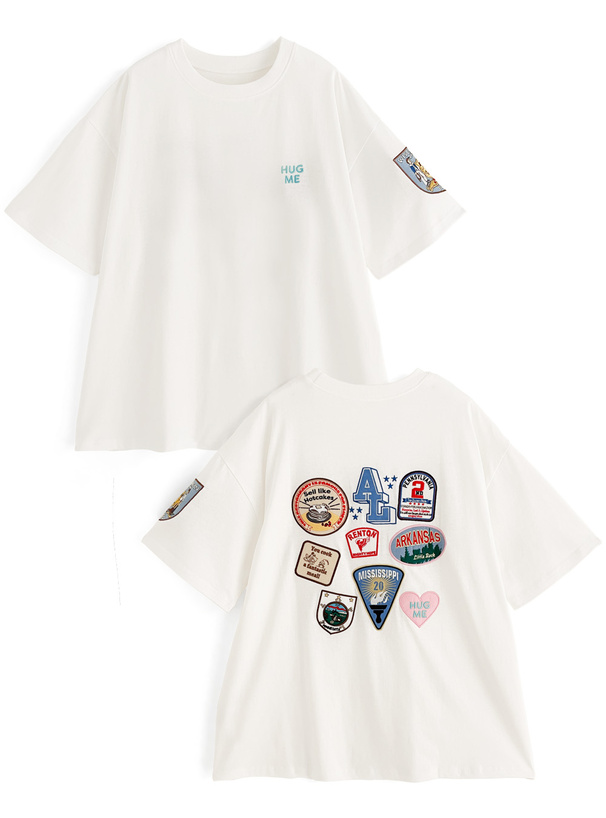 ワッペン刺繍Tシャツ[cc26] | レディースファッション通販のグレイル