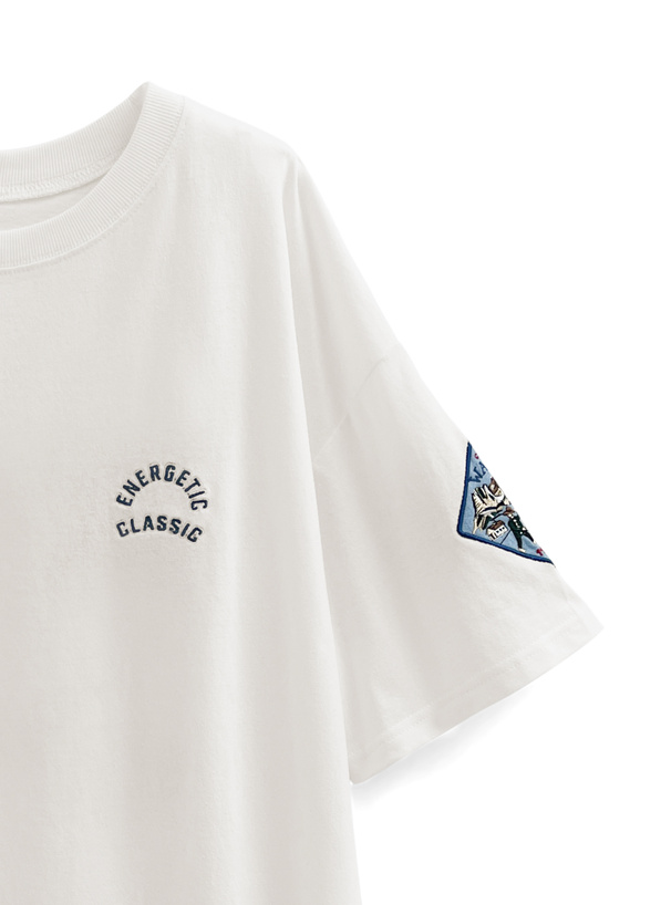 ワッペン刺繍ビッグTシャツ