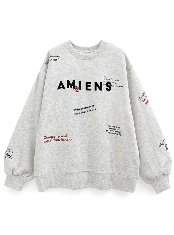 ロゴ刺繍スウェットトップス[cc90] | レディースファッション通販の