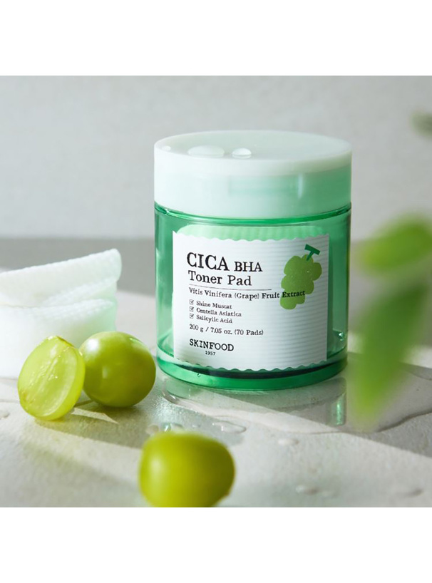 SKIN FOODシャインマスカット シカ BHA トナーパッド[ch007