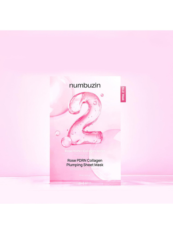 numbuzin 2番ローズPDRNコラーゲンぷるぷるマスク