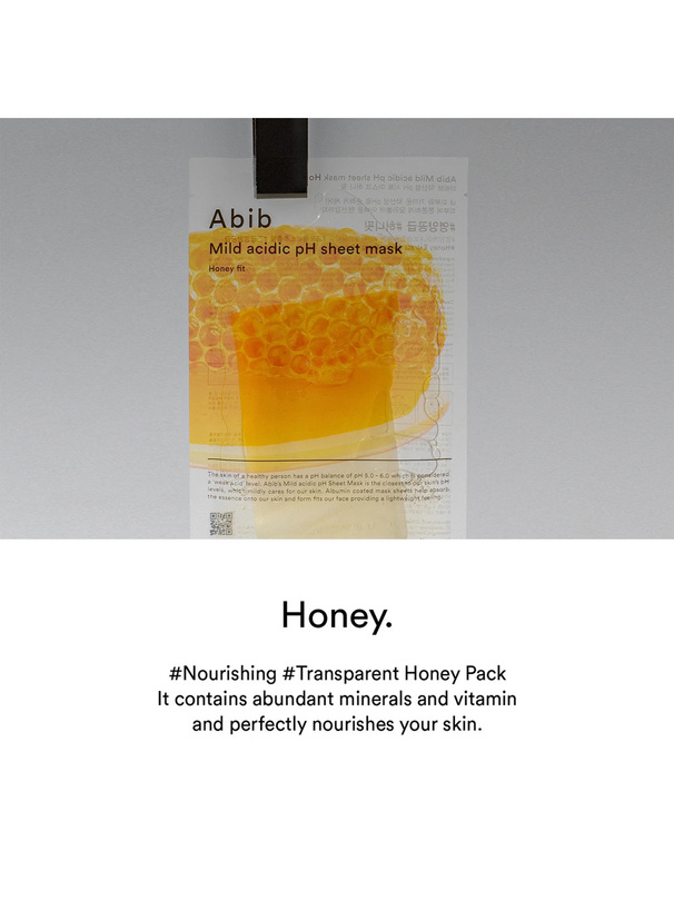 ABIB 弱酸性pHシートマスクハニーフィット