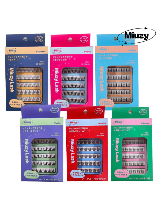 miuzy lash ノーグルーつけまつげ