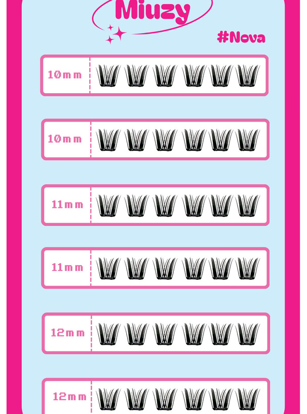 miuzy lash ノーグルーつけまつげ