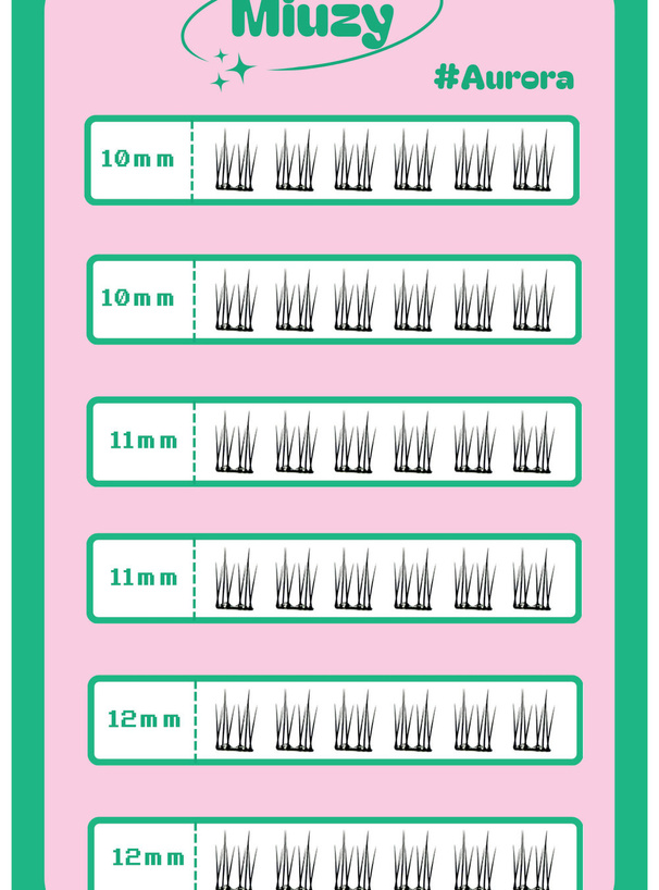 miuzy lash ノーグルーつけまつげ