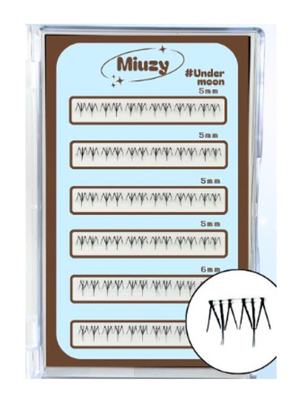miuzy lash ノーグルーつけまつげ